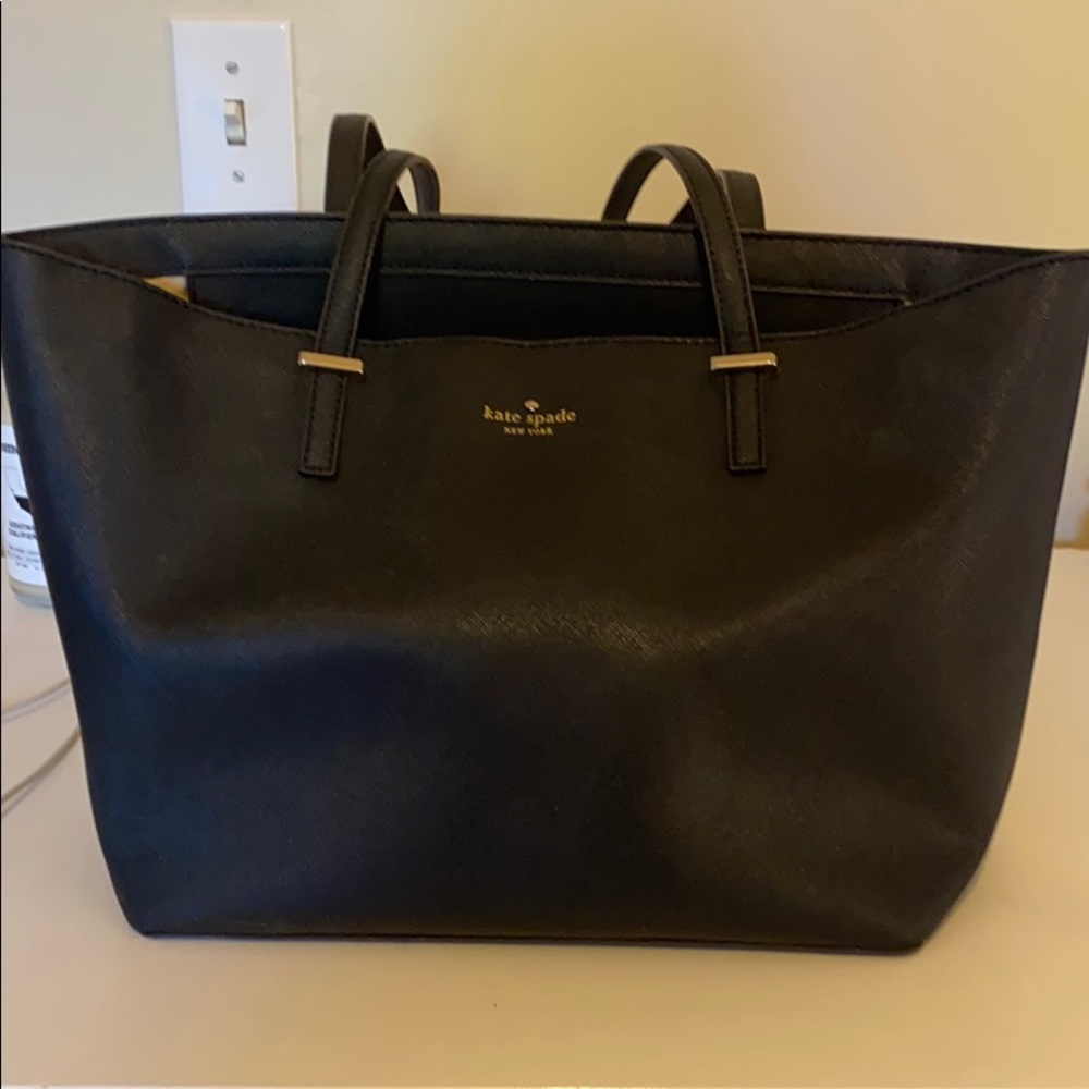 Kate Spade Black Leather Tote